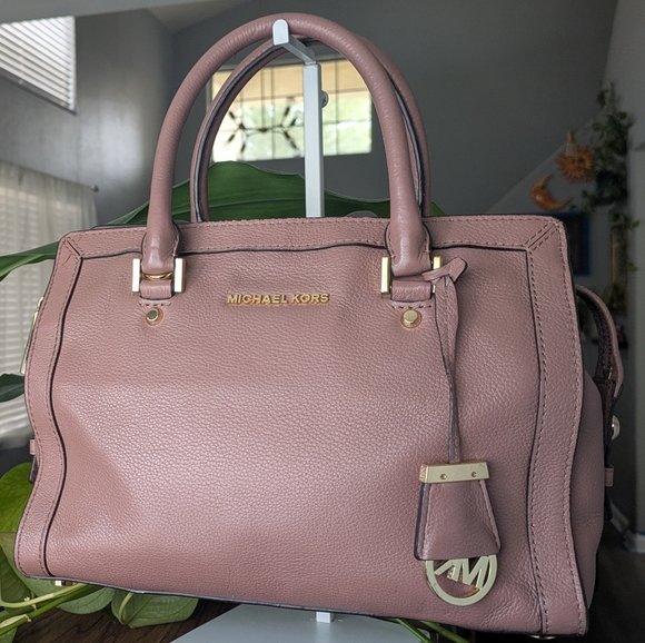 Michael Kors Collins Medium Satchel Handbag Dust pink ๐ Bag. - Picture 3 of 16